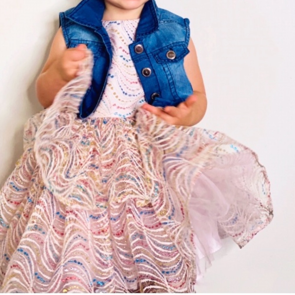 💕PIPPA & JULIE BIRTHDAY EXPLOSION TODDLER PARTY DRESS